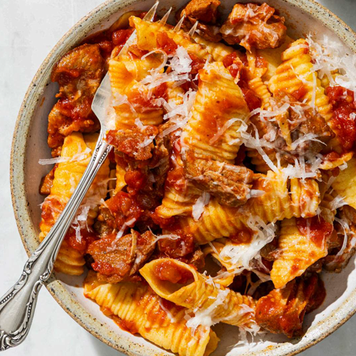 Pasta with Rustic Italian Sauce - America's Test Kitchen