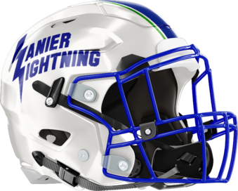 Lanier Christian Academy Lightning Helmet