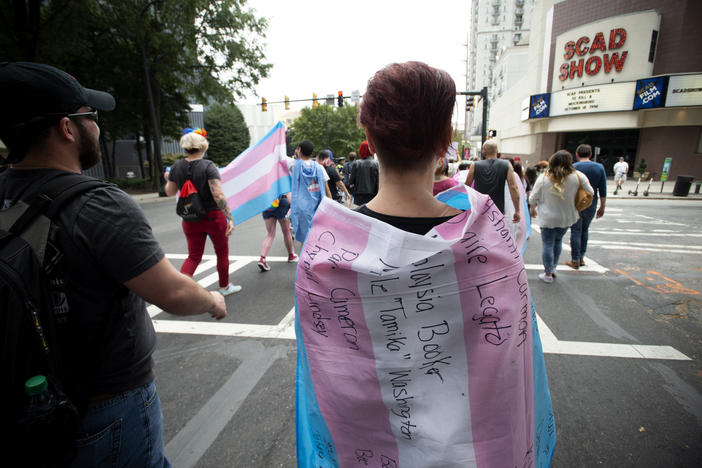 Cobb activist flies the trans pride flag she created proudly