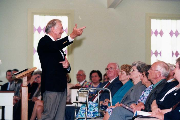 Jimmy Carter taught Sunday school regularly at Maranatha Baptist Church in Plains after he left the White House.