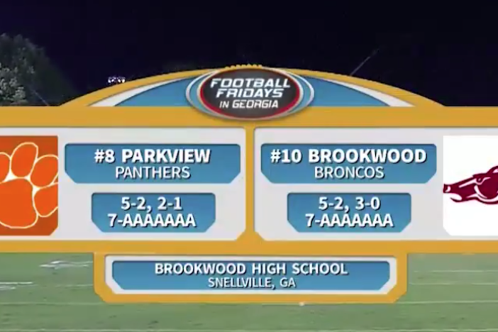 Parkview vs Brookwood 2016