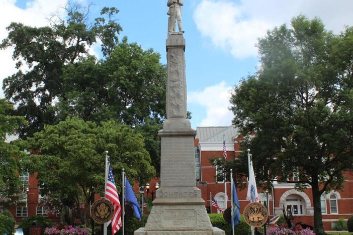 A Confederate monument in downtown McDonough was removed almost two years ago.