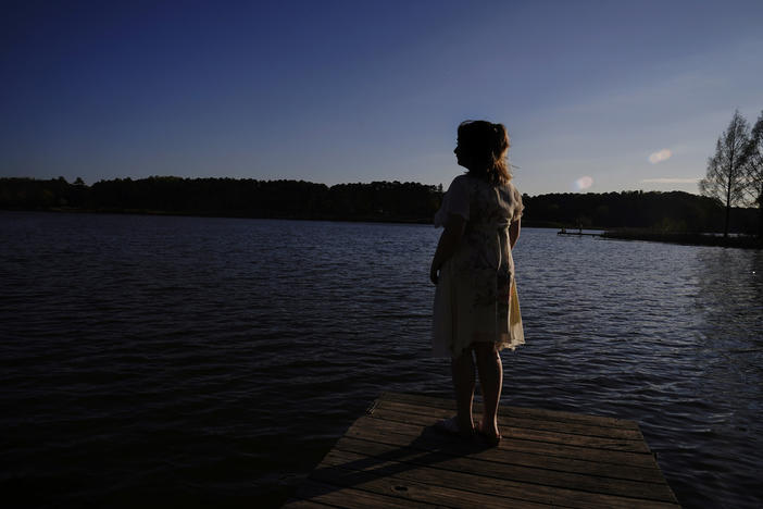 Emma, 18, stands for a portrait in Georgia on Thursday, March 23, 2023.