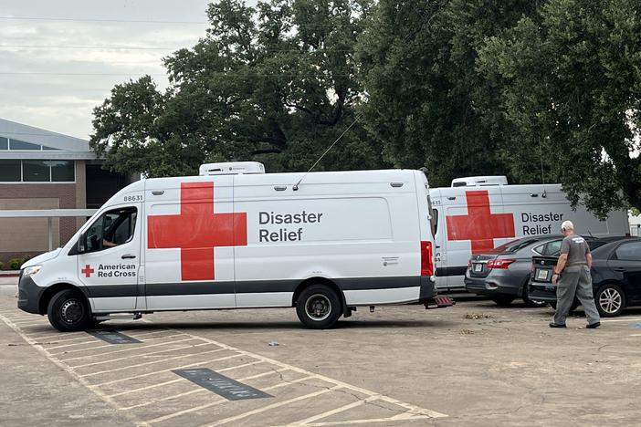 American Red Cross Disaster Relief trucks. (Red Cross of Georgia/Twitter)
