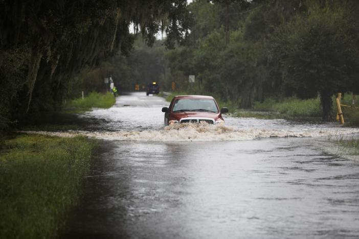 PBS News Hour Tropical Storm Debby dumps historic amounts of rain as its stalls over Southeast