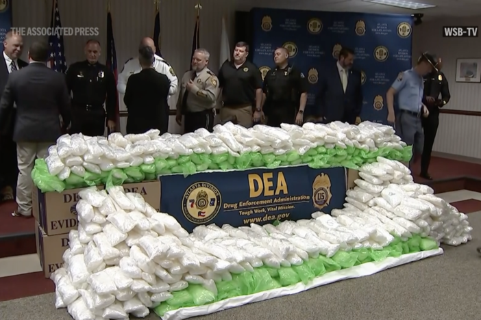 DEA shows their drug bust