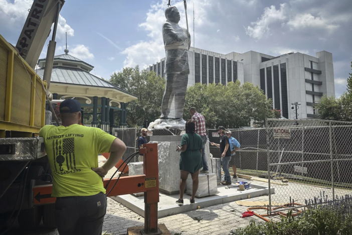 A statue of civil rights icon John Lewis is being unveiled this weekend in Decatur