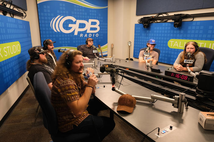 The Georgia Thunderbolts in the GPB Radio studio