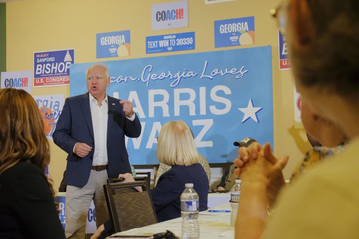 Vice presidential candidate Tim Walz in Macon