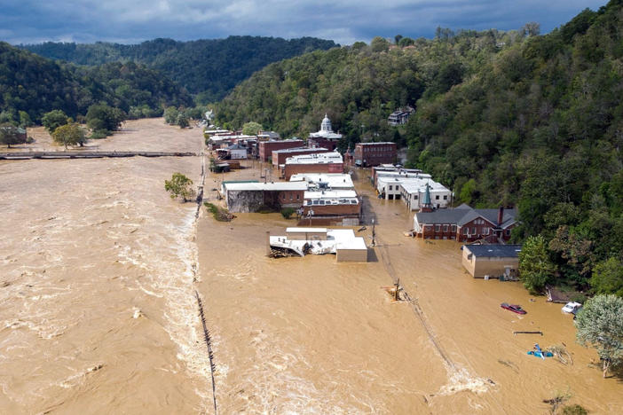 Marshall, North Carolina, subsumed by the French Broad River