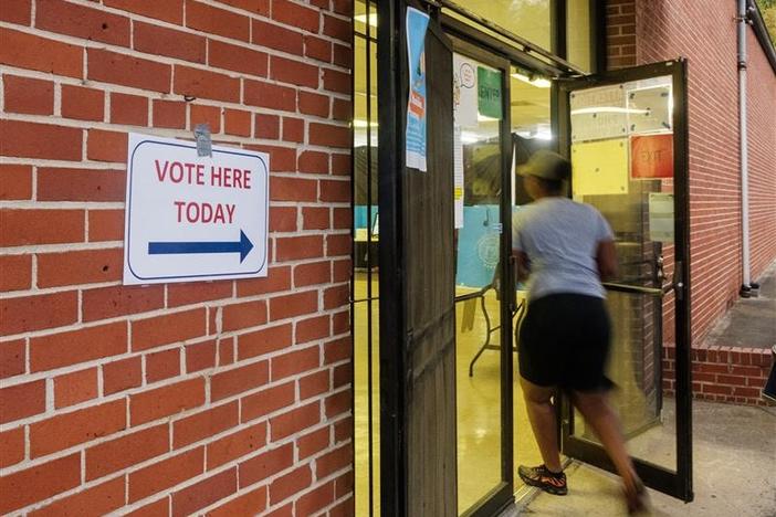 Polling place in Savannah