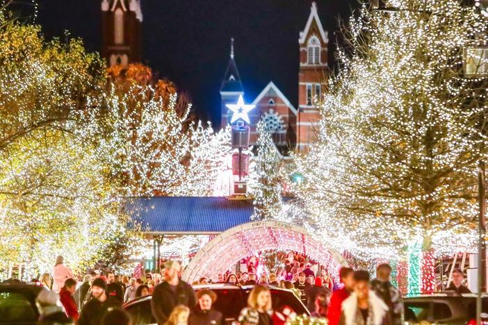 Macon's Christmas Light Extravaganza and Macon Pops Christmas Spectacular opens Nov. 29, 2024 and the light show with music runs through Jan. 5, 2025.