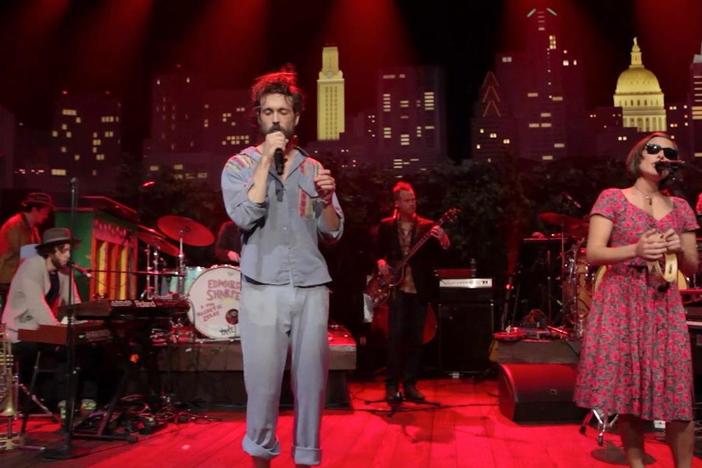 Go backstage at ACL with Edward Sharpe & the Magnetic Zeros.