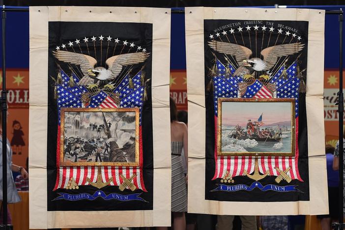 Appraisal: Patriotic Wall Hangings, ca. 1907, from New York City, Hour 1.