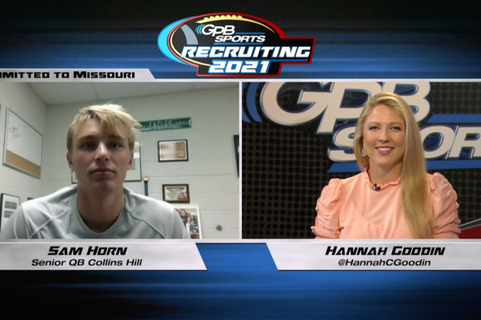 Collins Hill top 10 QB recruit, Sam Horn, talks to Hannah Goodin about his college choice.