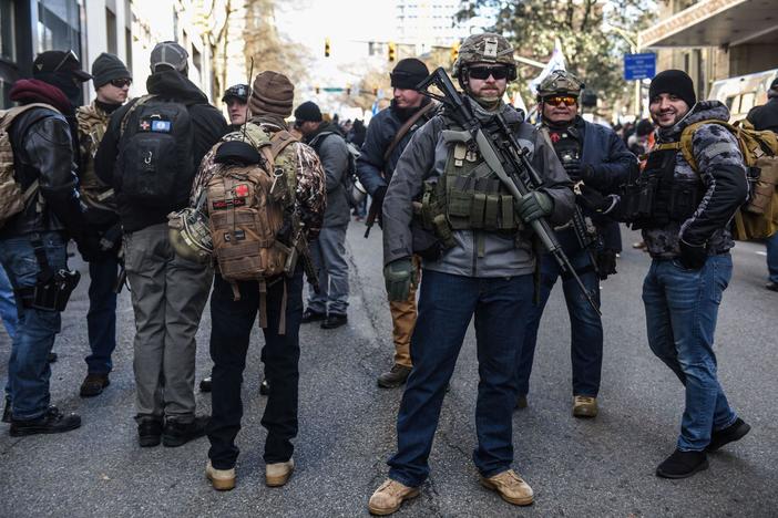 Gun-rights advocates turn out in huge numbers to protest proposed Virginia restrictions