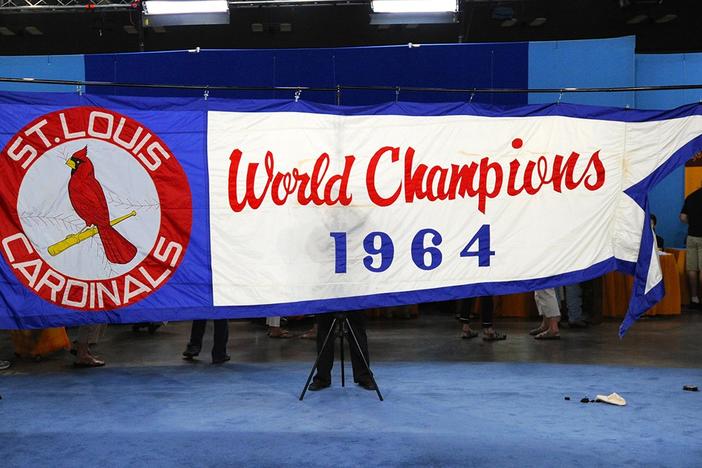 Appraisal: 1964 St. Louis Cardinals World Champion Banner, from Austin, Hour 1.
