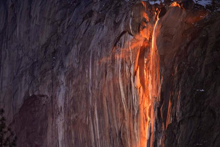 Yosemite ‘firefall’ slows to a trickle amid drought