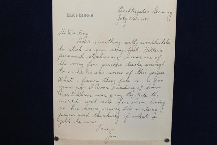 Appraisal: 1945 G.I. Letter on Hitler's Stationery, from Santa Clara, Hour 2.