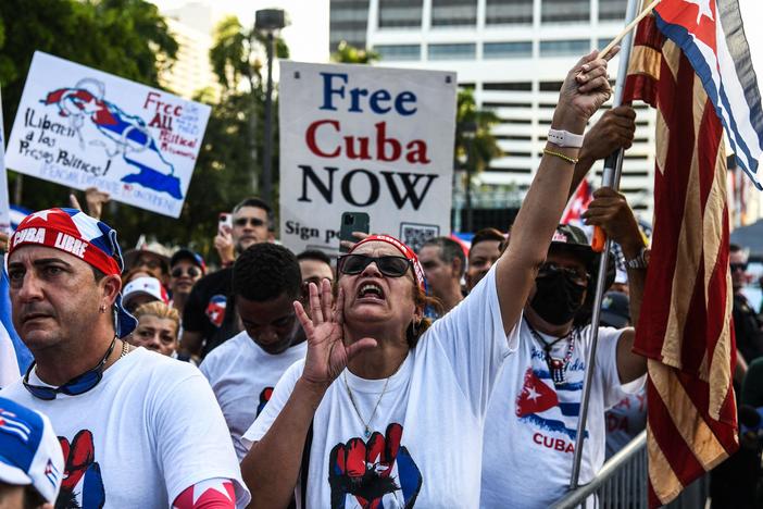 ‘We are with you:’ Cuban protests find youth allies in Little Havana, Miami