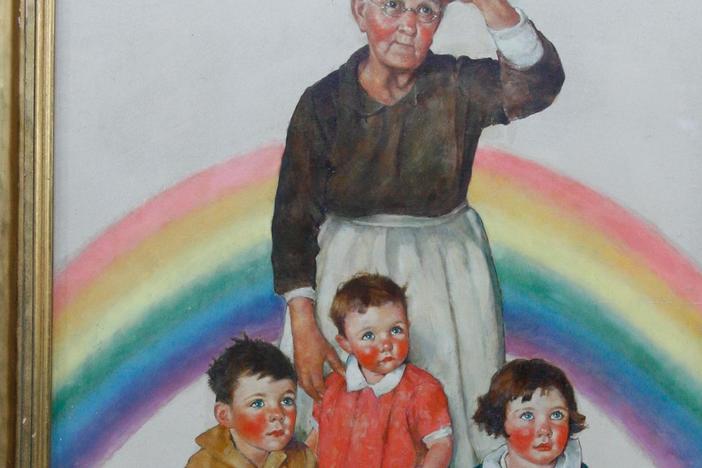 Appraisal: Ellen Pyle "Rainbow" Illustration, ca. 1936