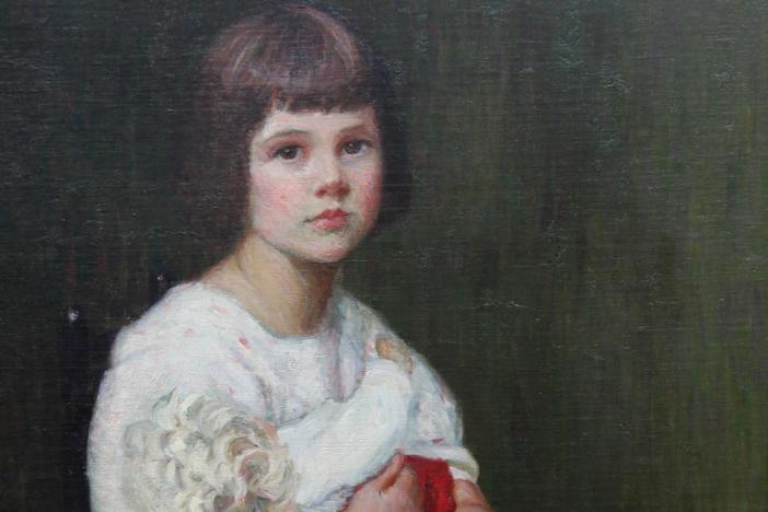 Appraisal: Lilla Cabot Perry Oil Portrait, ca. 1915, from Boston Hour 2.