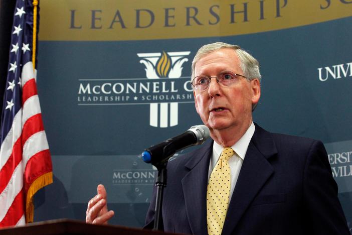 Mitch McConnell said he would seek areas where both parties could work together.