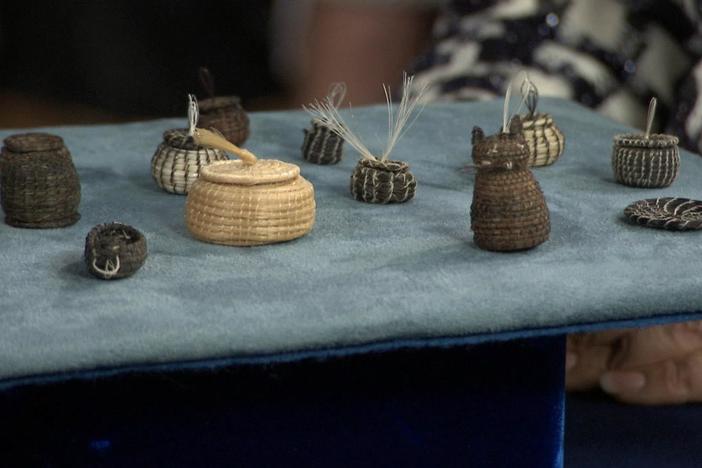 Appraisal: Pima Woven Horsehair Miniature Baskets, ca. 1955, from Little Rock Hr 2.
