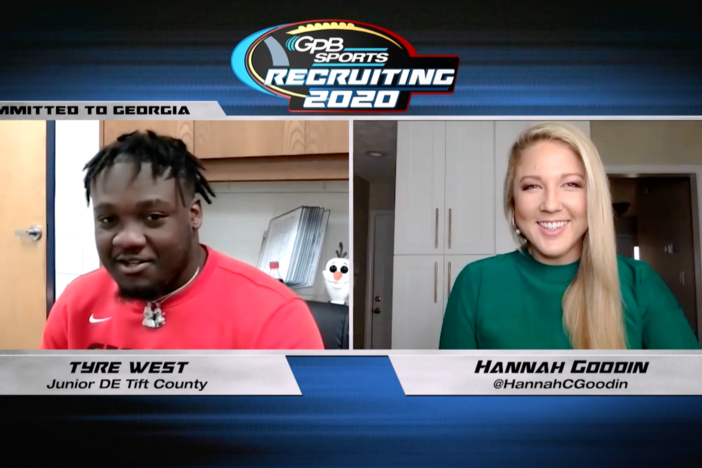 GPB’s Hannah Goodin interviews Tift County DE Tyre West about his recruiting process.