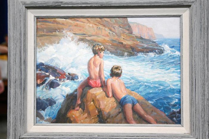 Appraisal: 20th-Century Duncan Gleason Oil Painting, "Sea Urchins", from Spokane Hour 1.