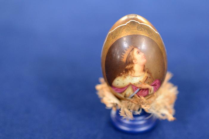 Appraisal: Russian Imperial Porcelain Factory Easter Egg, ca. 1845, from Charleston Hr 3.