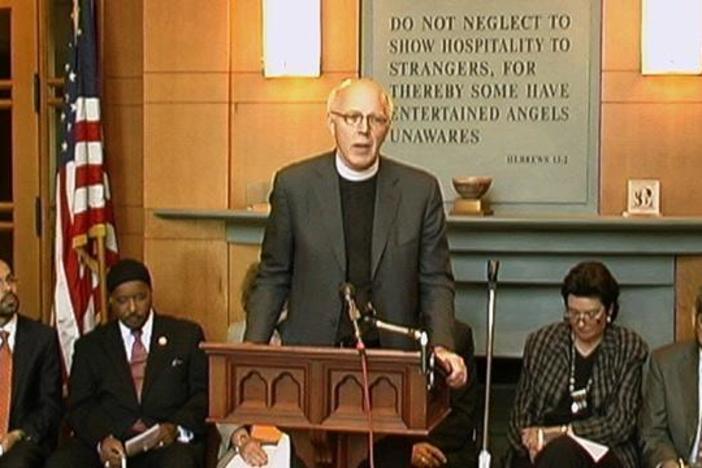 Religious leaders from different faiths spoke out against anti-Muslim rhetoric.
