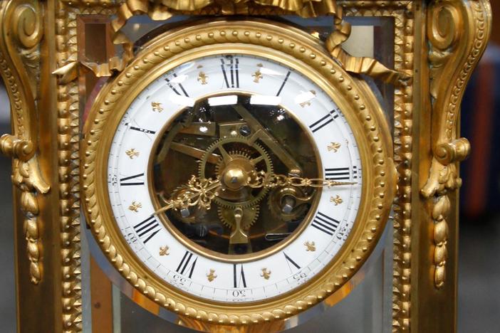 Appraisal: French Crystal Regulator Clock, ca. 1900, from Boston Hour 1.