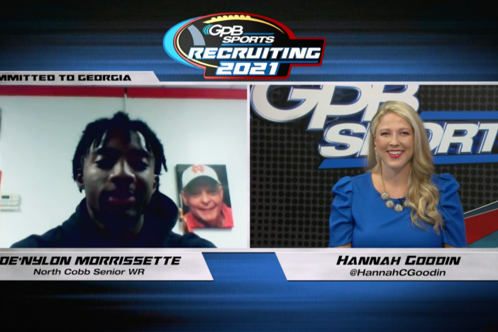 GPB’s Hannah Goodin talks to North Cobb WR DeNylon Morrissette about his recruiting proces