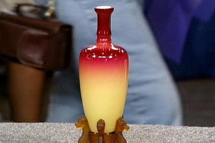 Appraisal: Wheeling Peachblow Vase, from Vintage Milwaukee.