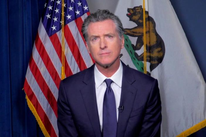 California Gov. Newsom faces a recall election in September and is trying to rally support