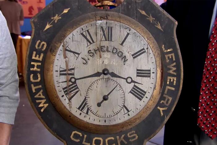 Appraisal: Watch Trade Sign, ca. 1890, from New York City, Hour 2.
