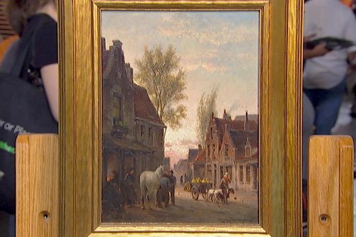 Appraisal: 1886 Cornelis Christian Dommersen Painting, from Detroit Hour 2.