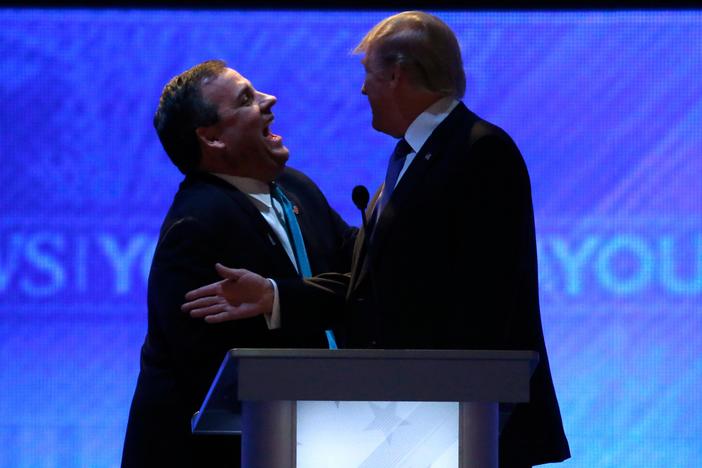 Gov. Chris Christie endorsed frontrunner Donald Trump.