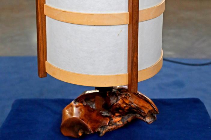 Appraisal: 1978 George Nakashima Lamp with Letters, from Jacksonville Hour 1.