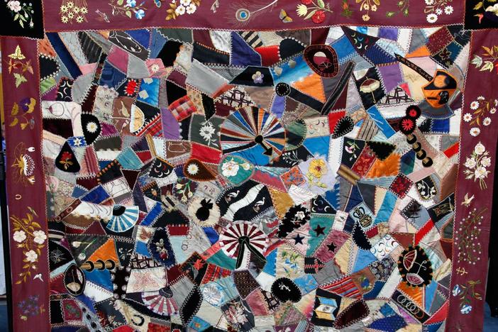 Appraisal: Crazy Quilt, ca. 1880, from Seattle Hour 3.
