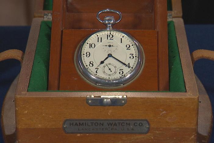 Appraisal: 1916 Hamilton Deck Watch in Box, in Harrisburg Hour 3.