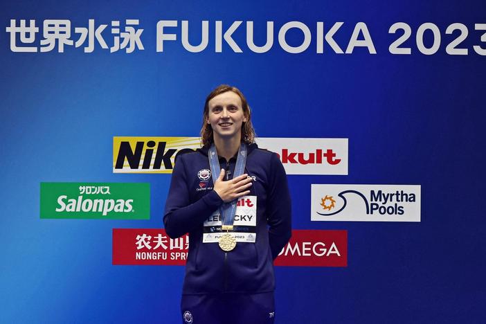 Katie Ledecky makes swimming history with major world championship wins