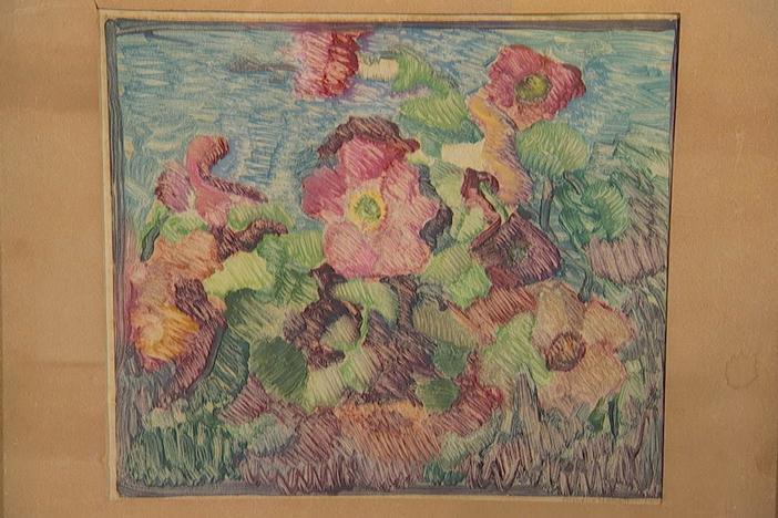 Appraisal: 1926 Blanche Lazzell "Petunias" Monoprint, from Little Rock Hr 2.