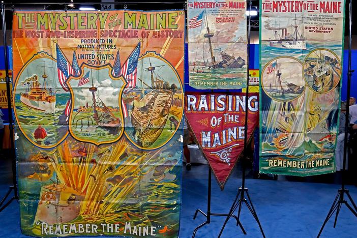 Appraisal: "Mystery of the Maine" Posters & Banner, from Anaheim Hour 1.