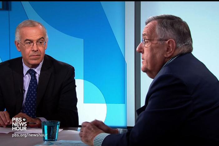 Mark Shields and David Brooks join Judy Woodruff to discuss the week in politics.