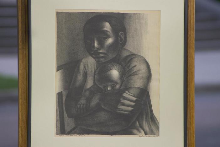 Appraisal: 1956 John Wilson "Mother and Child" Lithograph