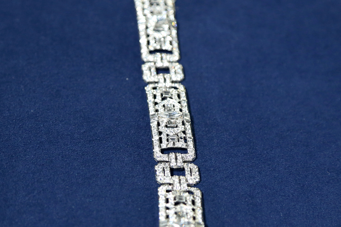 Appraisal: Art Deco Diamond Bracelet, ca. 1930, in Harrisburg Hour 1.
