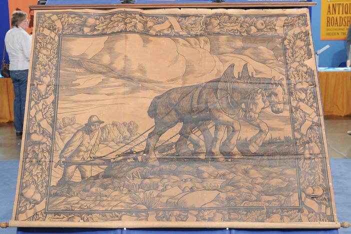 Appraisal: 1899 William Strang Woodblock Print, from Bismarck, Hour 1.