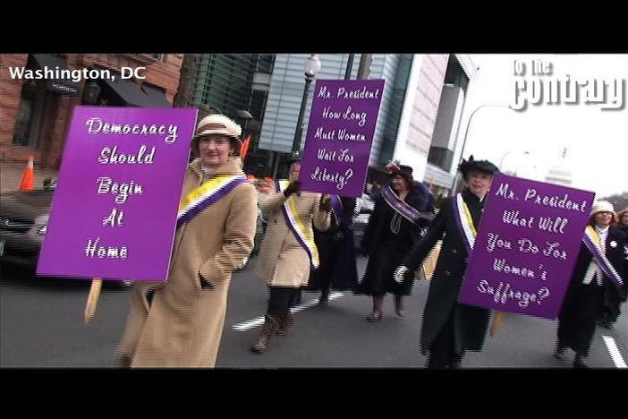 Women's Suffrage March Reenactment